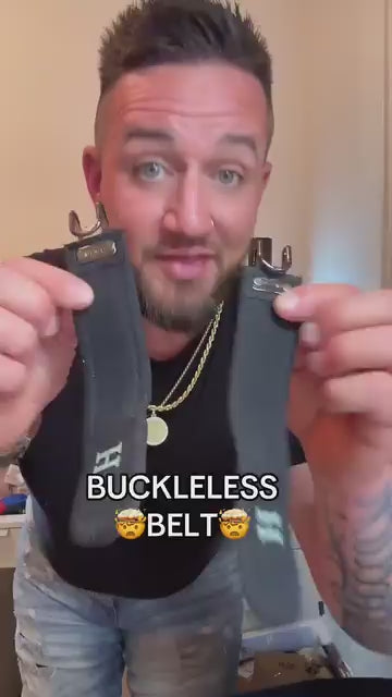 Buckleless Belt Hook Tactical Metal Hook Elastic Belt Unisex